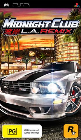 Australian Midnight Club LA Remix Box Art