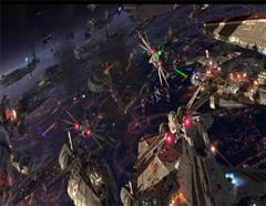 Episode III space battle