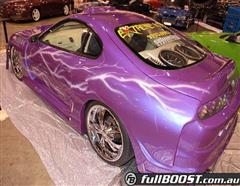 Nice in purple, back view